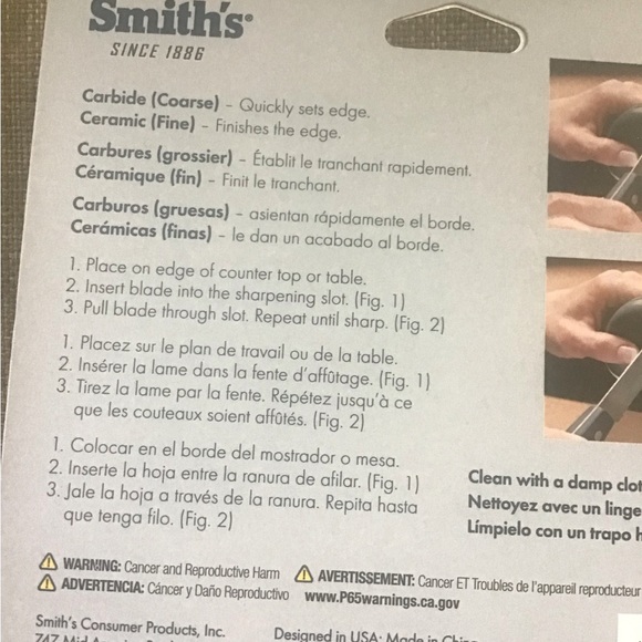 Smiths Housewares Edge Grip Basic Single Stage Knife Sharpener NEW - Picture 7 of 8